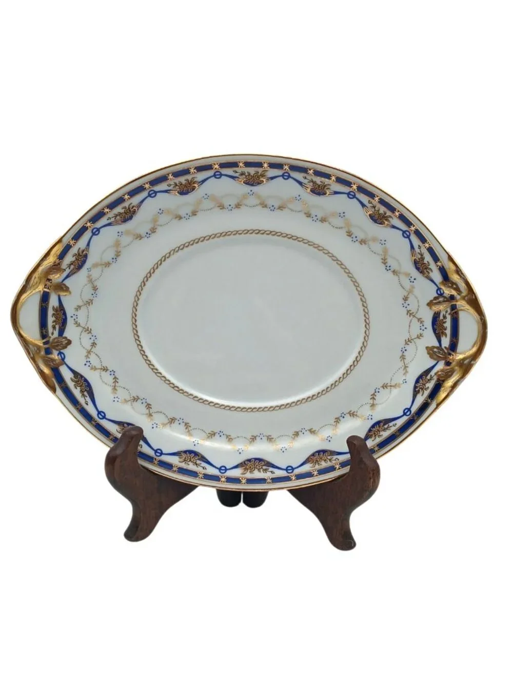 Vista Alegre Fontainebleau Covered Sauce Tureen & Underplate 22K Gold Portugal